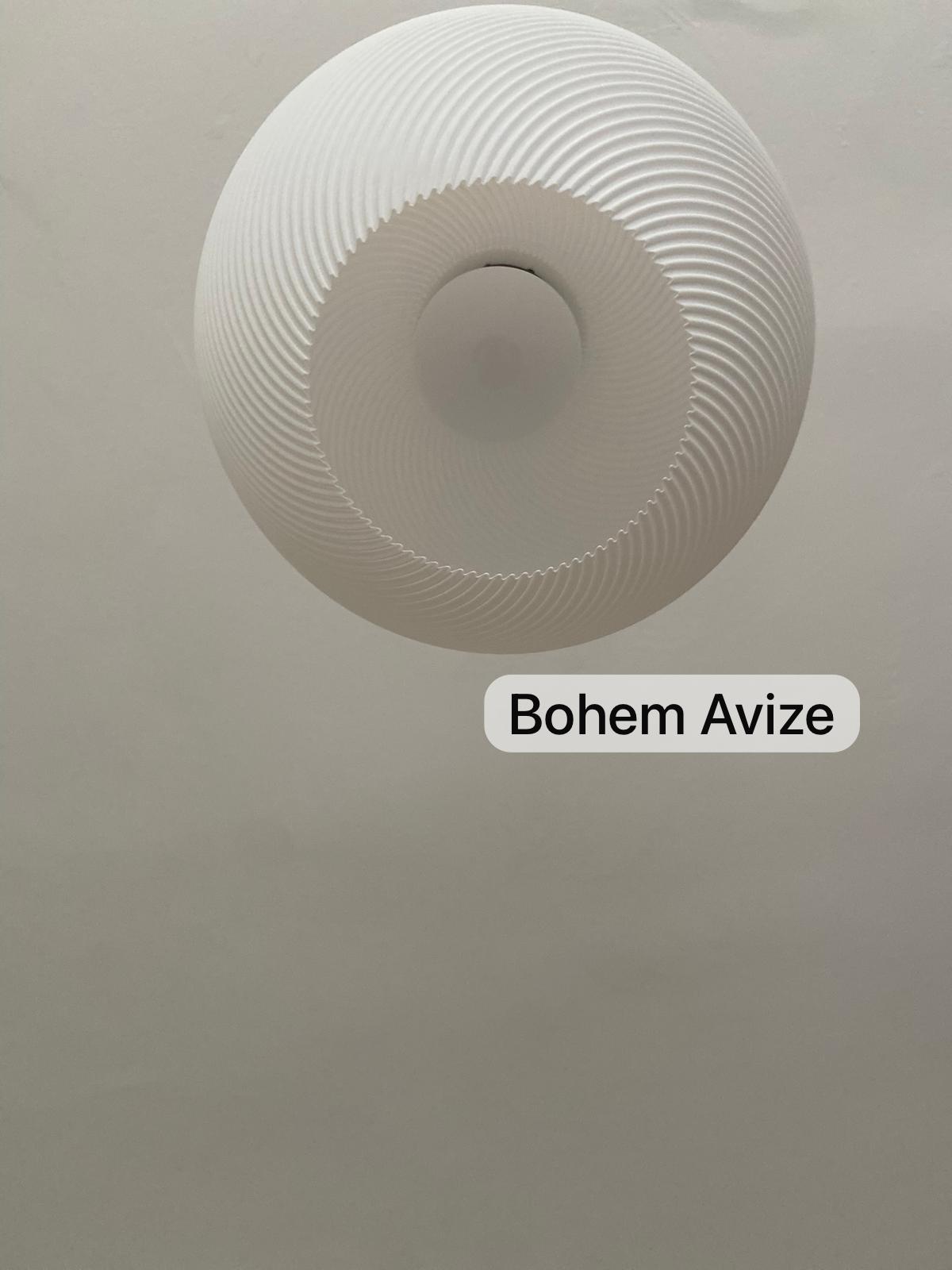 Spiral Modern Tarz Beyaz Avize